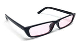 Slim Rectangular Minimal Classic Casual Mod Sunglasses