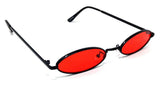 Slim Elliptical Oval Luxury Hippie Classic Sunglasses