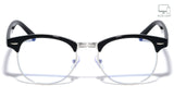 Blue Light Blocking Filter Lenses Anti Fatigue Computer Horn Rimmed Square Glasses