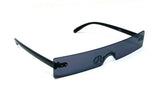 Warhol Slim Rimless Shield One Piece Mono Lens Rectangular Sunglasses