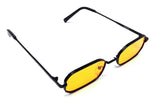 Slim Rectangular Geometric  Classic Luxury Aviator Sunglasses