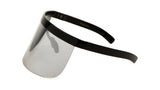 Half Rim Flat Top Oversized XXL Mono Shield Futuristic Wrap Face Visor Sunglasses