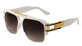 Gazelle B-Boy Hip-Hop Oversized Retro Square Luxury Aviator Sunglasses