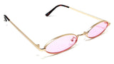 Slim Elliptical Oval Luxury Hippie Classic Sunglasses