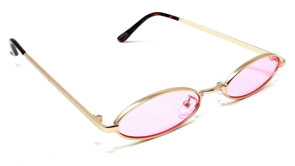 Slim Elliptical Oval Luxury Hippie Classic Sunglasses