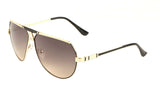 Gazelle Kaiser Oversized Metal Aviator Sunglasses