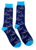 Fine Fit Casual Funny Animal Pattern Knit Crew Socks