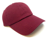 Solid Plain Blank Cotton Twill Adjustable Curved Bill Dad Hat