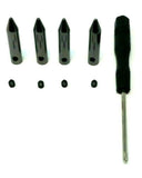 4 PCS 2 Pairs Metal Aglets Shoe Lace Tips DIY Screw On Set