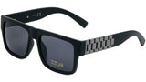 Watch Band Link Chain Square Luxury Sunglasses w/ Tinted Lenses