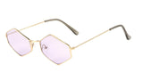 Slim Classic Hexagon Luxury Geometric Sunglasses