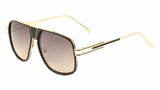 Pioneer Oversized Square Luxury Metal Aviator Sunglasses