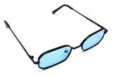 Slim Rectangular Geometric  Classic Luxury Aviator Sunglasses
