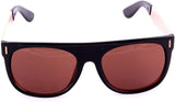 Square Marijuana Weed Leaf Print Retro Hip Hop Sunglasses