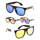 Flat Top Square Gold Marijuana Weed Leaf Sunglasses