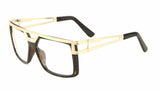 Gazelle Phenom Oversized Flat Top Square Hip Hop Luxury Aviator Sunglasses