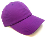 Solid Plain Blank Cotton Twill Adjustable Curved Bill Dad Hat