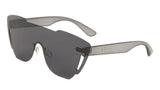 Sobe Rimless Shield Mono One Piece Lens Futuristic Sunglasses