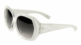 Womens Oversized Faceted Geometric Square Luxury Sunglasses