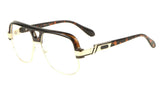 Gazelle Wise Guy Hip-Hop Oversized Retro Square Luxury Aviator Sunglasses