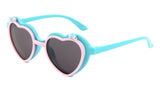 Kids Youth Girls Heart Shaped Cute Flip Up Sunglasses