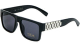 Watch Band Link Chain Square Luxury Sunglasses w/ Tinted Lenses