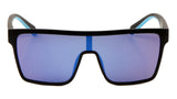 Futuristic Polarized Shield Square Aviator Sunglasses