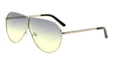 XL Oversized Split Shield Retro Aviator Sunglasses