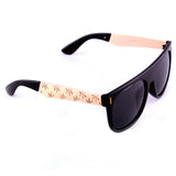 Square Marijuana Weed Leaf Print Retro Hip Hop Sunglasses