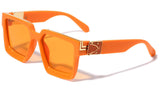 Royale Oversized Thick Bold Square Classic Retro Luxury Sunglasses