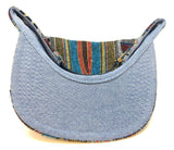 Tribal Native American Mixed Prints Fabric 5 Panel Strapback Camper Hat