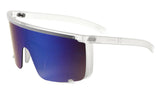 Montego Bay One Piece Mono Lens Shield Wrap Around Sunglasses