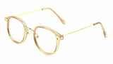 Slim Sleek Square Metal & Plastic Aviator Sunglasses