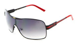 Khan Sport Shield Aviator Wrap Around One Piece Lens Luxury Sunglasses