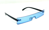 Warhol Slim Rimless Shield One Piece Mono Lens Rectangular Sunglasses