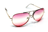 Retro Turbo Floating Lens Luxury Aviator Sunglasses