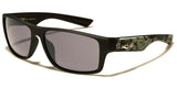 Locs Classic Square Camouflage Print Wrap Around Sunglasses