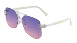 Wynwood Oversized Rimless Square Geometric Luxury Aviator Sunglasses