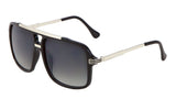 Metal & Plastic Flat Top Retro Sport Square Pilot Aviator Sunglasses