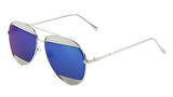 Luxe Fashion Split Half Lens Aviator Sunglasses