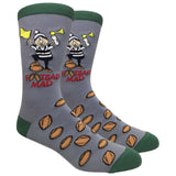 Fine Fit Casual Funny People Character Jobs Pattern Knit Crew Socks