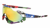Gnarly One Piece Shield Oversized Wrap Around Sunglasses