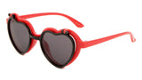 Kids Youth Girls Heart Shaped Cute Flip Up Sunglasses