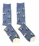 Fine Fit Casual Funny Animal Pattern Knit Crew Socks