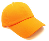 Solid Plain Blank Cotton Twill Adjustable Curved Bill Dad Hat