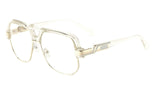 Gazelle Wise Guy Hip-Hop Oversized Retro Square Luxury Aviator Sunglasses