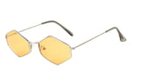 Slim Classic Hexagon Luxury Geometric Sunglasses