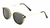 Slim Sleek Square Metal & Plastic Aviator Sunglasses