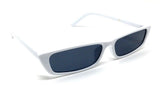 Slim Rectangular Minimal Classic Casual Mod Sunglasses