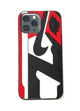 Jumpman Logo Sneaker Kicks iPhone 13 Pro Max 6.7 Silicone Bumper Case
